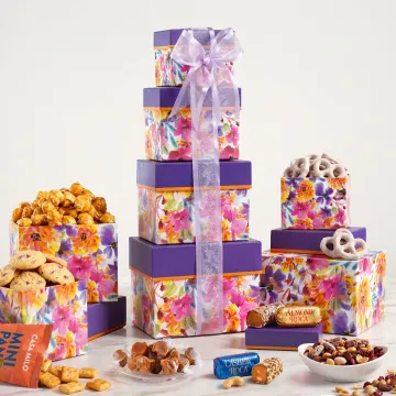 Assorted Sweets and Snacks Gift Tower