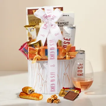 Baby Girl Rose Gift Basket
