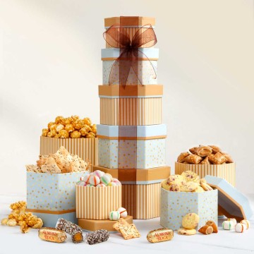 Celebration Gift Tower with Sweets Nuts and Chocolates