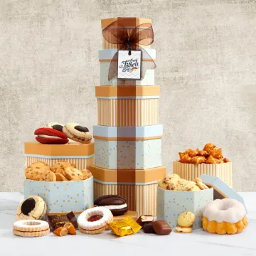Deluxe Bakery Fathers Day Gift Tower