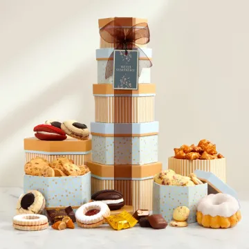 Deluxe Sympathy Bakery Gift Tower