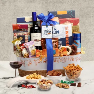 Fathers Day Wine Duo Gift Basket