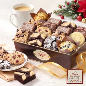 Gourmet Baked Goods Christmas Gift Basket