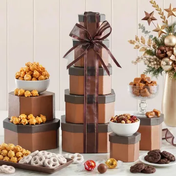 Gourmet Holiday Gift Tower of Sweets