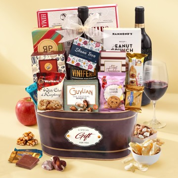 Gourmet Rosh Hashana Wine Gift Basket