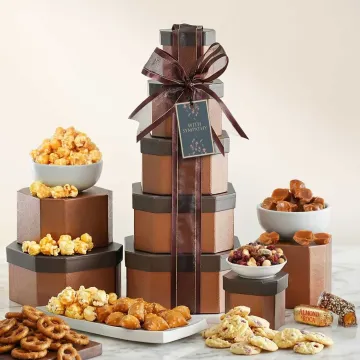 Gourmet Sympathy Gift Tower of Sweets