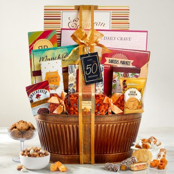 Happy 50th Birthday Basket
