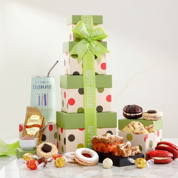 Happy Birthday Bakery Gift Tower