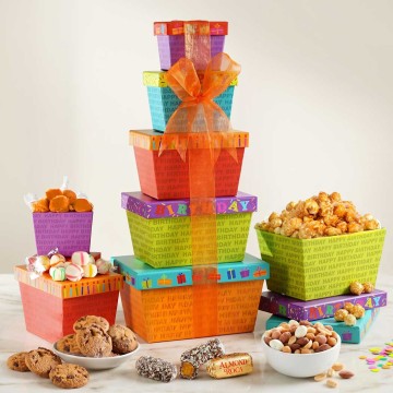 Happy Birthday Gift Tower