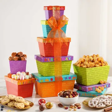 Happy Birthday Gift Tower