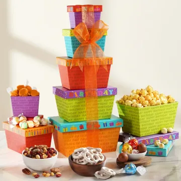 Happy Birthday Gift Tower