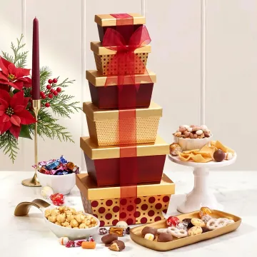 Holiday Cheers Gift Tower