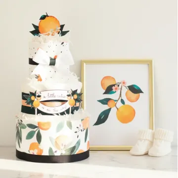Little Clementine Diaper Cake