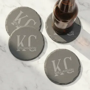 Personalized Couple's Coaster Set