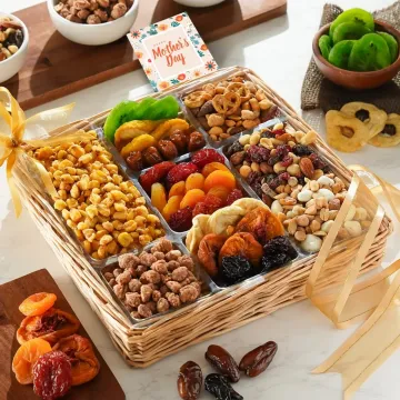 Premium Mothers Day Nuts & Dried Fruit Gift Tray