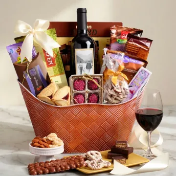 Purple Perfection Purim Wine Basket