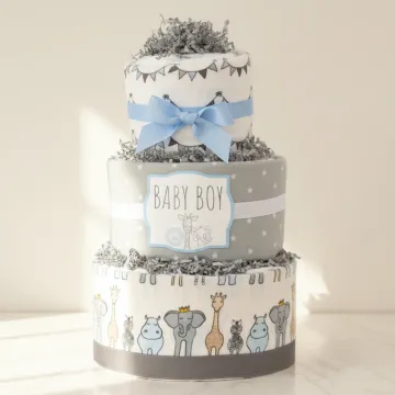 Royal Safari Diaper Cake