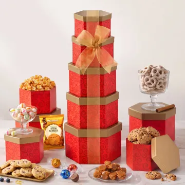 Ruby Red Gift Tower