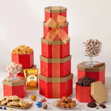 Ruby Red Gift Tower