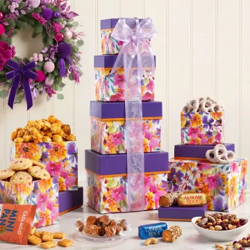 Snacks and Sweets Gift Tower