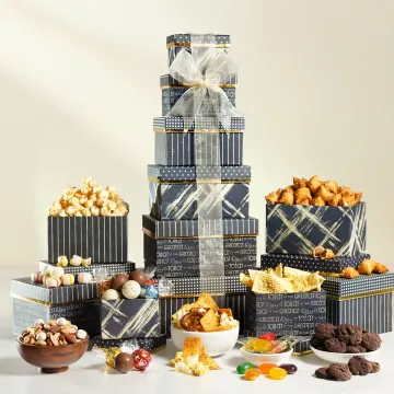 Supreme Holiday Celebration Gift Tower