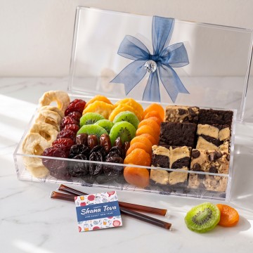Sweet New Year Dried Fruit & Brownie Gift Tray