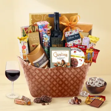 Sweet New Year Wishes Wine Basket