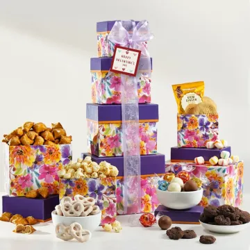 Valentine Day Sweets Gift Tower