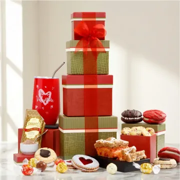 Valentines Day Bakery Gift Tower