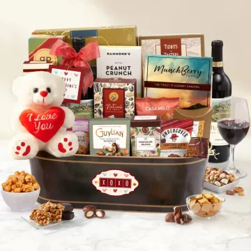 Valentines Day Signature Wine Gift Basket