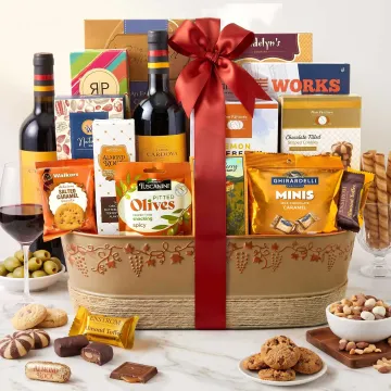 Wine Delights Gift Basket