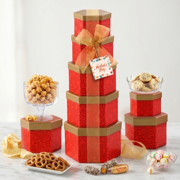 Beloved Ruby Red Gift Tower