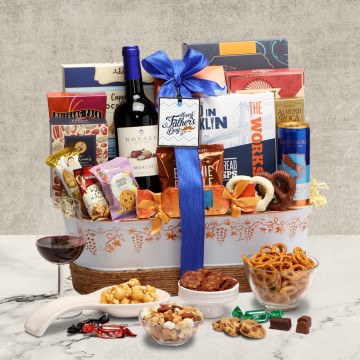 Fathers Day Wine Duo Gift Basket