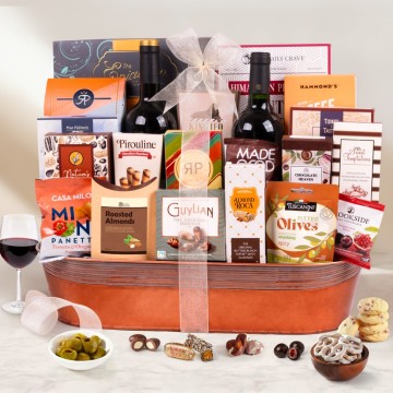 Gourmet Extravagant Wine Basket