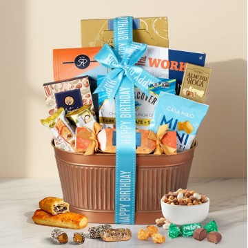 Happy Birthday Cheerful Treats Gift Basket