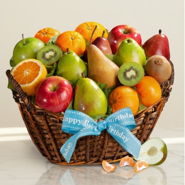 Happy Birthday Fruit Basket