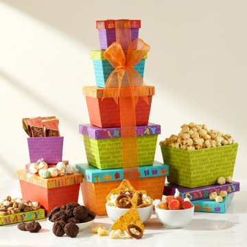 Happy Birthday Gift Tower