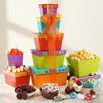 Happy Birthday Gift Tower