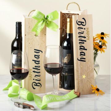 Happy Birthday Wine Gift For Her