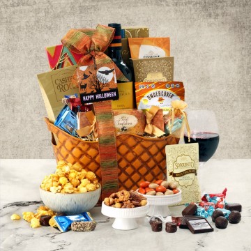 Happy Halloween Premium Wine Basket