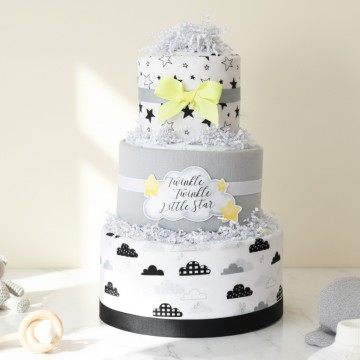 Moon Baby Diaper Cake