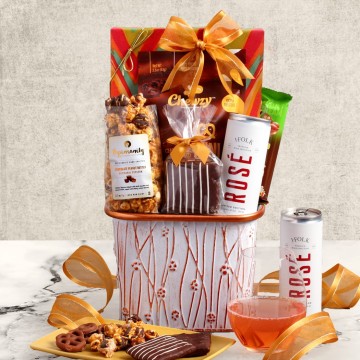 Morning Glory Rose Purim Gift Basket