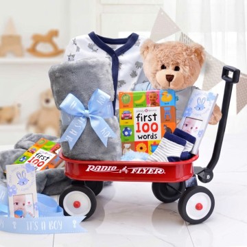 Personalized Baby Boy Gift Basket