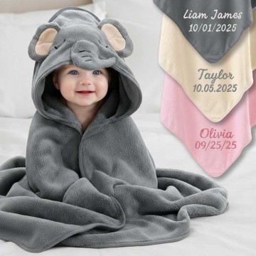 Personalized Baby Hooded Towel