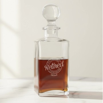 Personalized Retirement Decanter