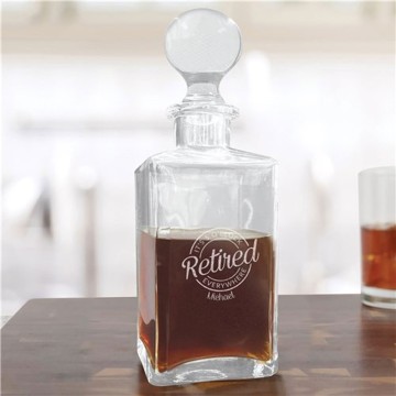 Personalized Retirement Decanter