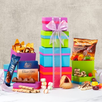Purple Pizazz Gift Tower