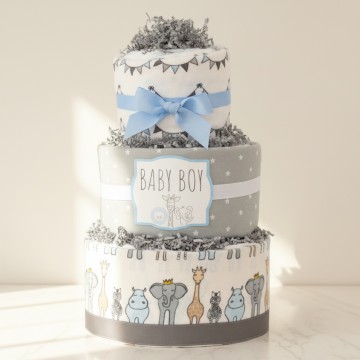 Royal Safari Diaper Cake