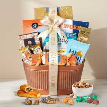 Thank You Cheerful Treats Gift Basket