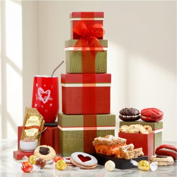 Valentines Day Bakery Gift Tower